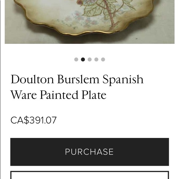 Antique Royal Doulton Burslem “Spanish Ware” 9” Hand painted Plate - Picture 10 of 10